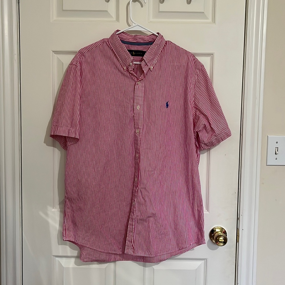 Ralph Lauren Button Up Short Sleeve Tee‎